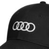 Imagen de GORRA AUDI NEGRA AROS BLANCOS