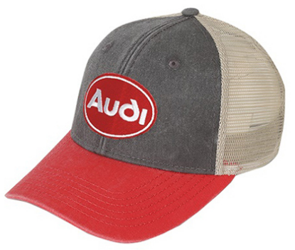 Imagen de GORRA AUDI HERITAGE GRIS CON ROJO