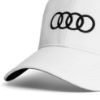 Imagen de GORRA AUDI BLANCO  AROS NEGROS