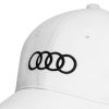 Imagen de GORRA AUDI BLANCO  AROS NEGROS