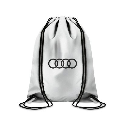 Imagen de BOLSO AUDI INFANTIL BLANCO AROS NEGROS