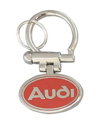 Imagen de LLAVERO AUDI OVALADO ROJO VINTAGE