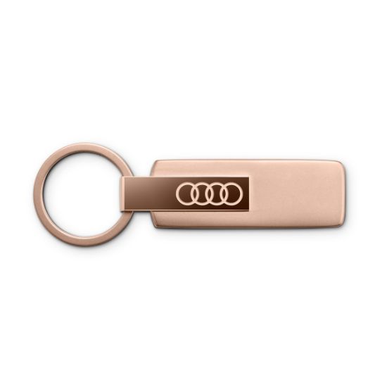 Imagen de LLAVERO AUDI ACEROINOXIDABLE ORO ROSA